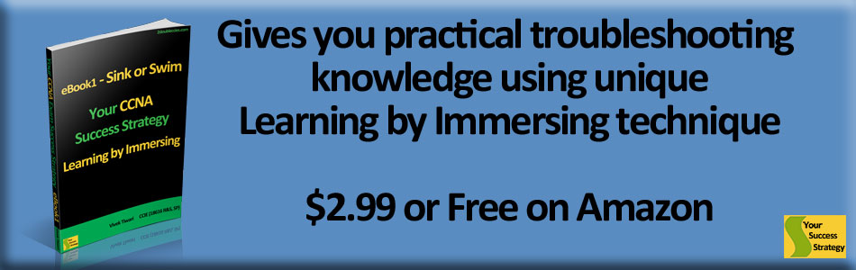 your ccna success strategy learning by immersing ebook1 sink or swim